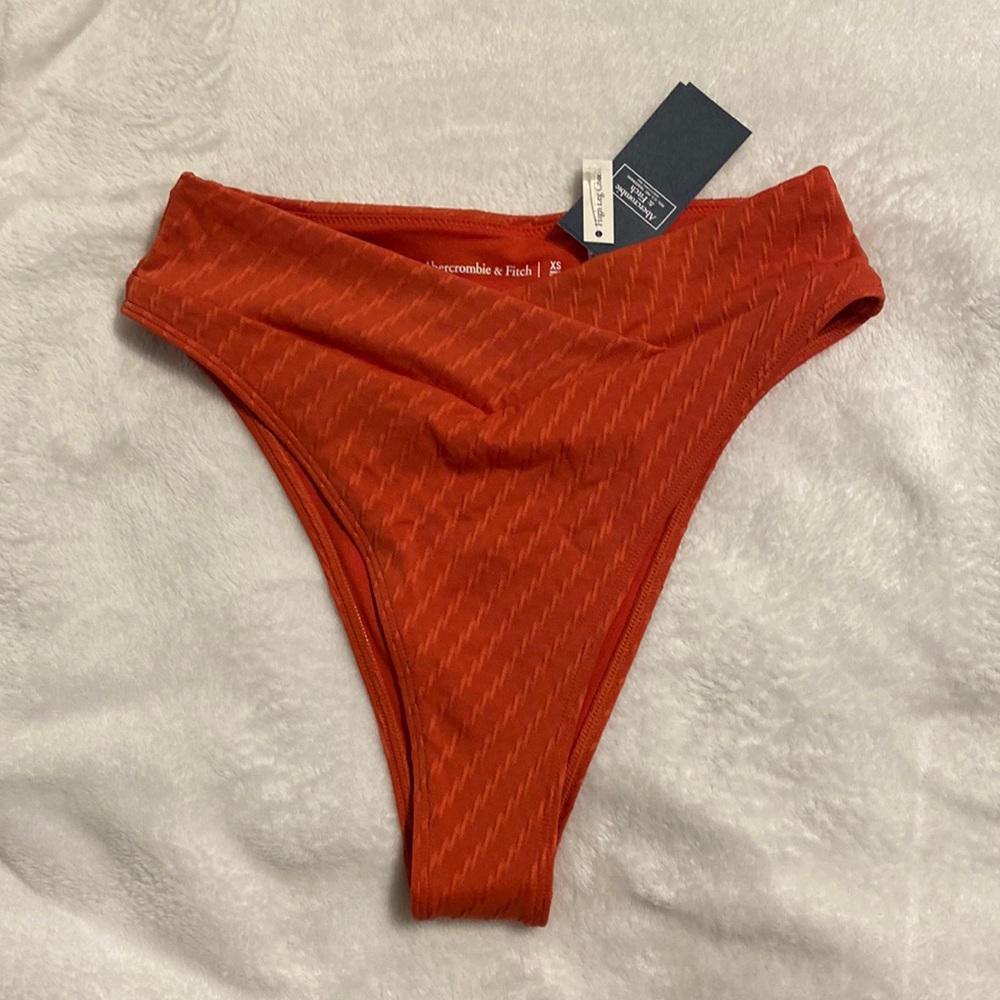 Abercrombie & Fitch High Leg Cheeky Swim Bottom